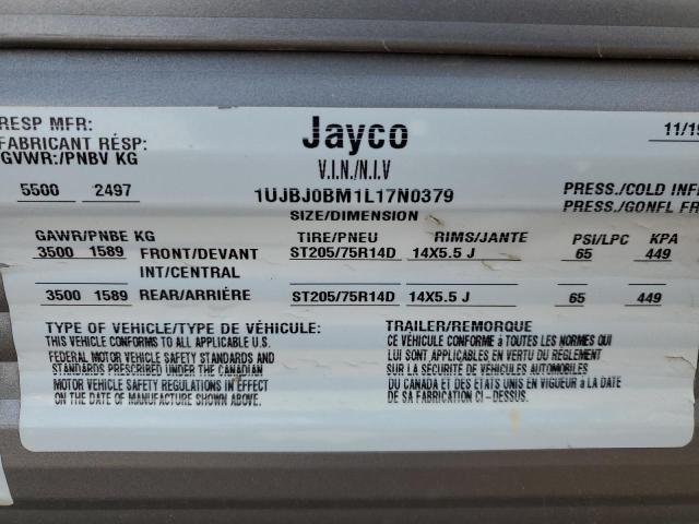 1UJBJ0BM1L17N0379 - 2020 JYFL MOTORHOME SILVER photo 10