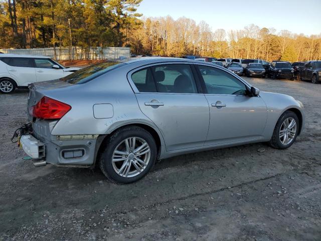 JN1CV6AR4AM461147 - 2010 INFINITI G37 SILVER photo 3