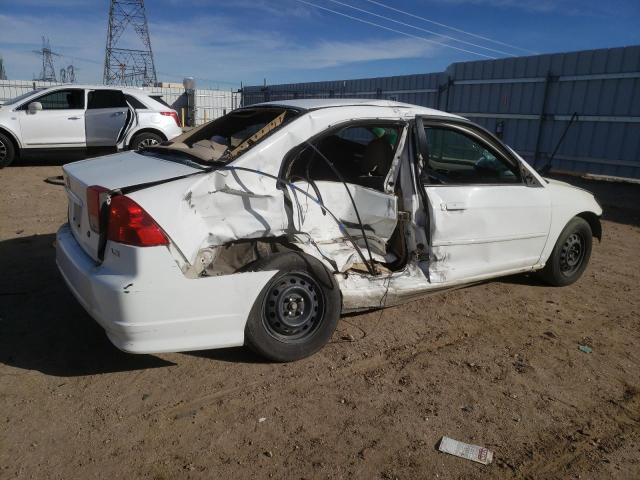 2HGES16524H584946 - 2004 HONDA CIVIC LX WHITE photo 3