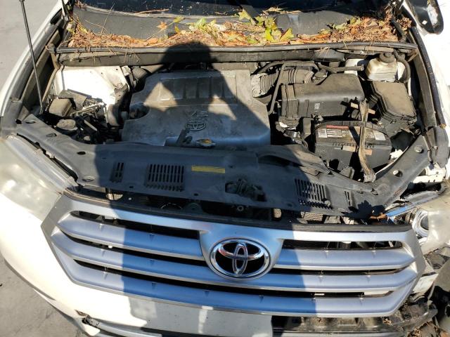 5TDYK3EH7BS030416 - 2011 TOYOTA HIGHLANDER LIMITED WHITE photo 12