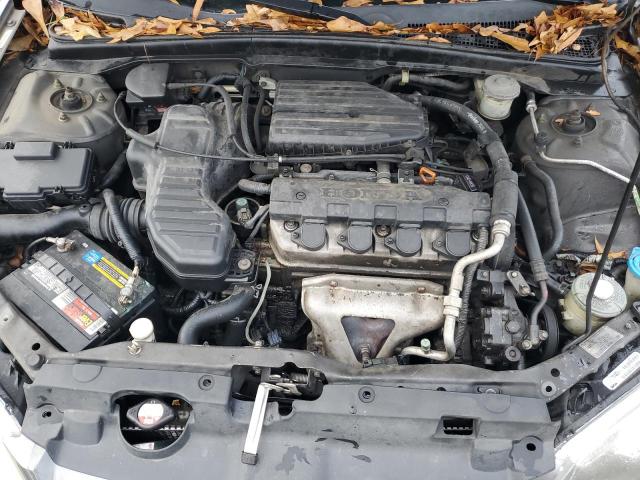 2HGES16645H528579 - 2005 HONDA CIVIC LX GRAY photo 11