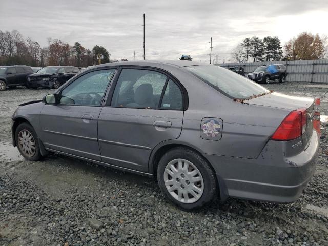 2HGES16645H528579 - 2005 HONDA CIVIC LX GRAY photo 2