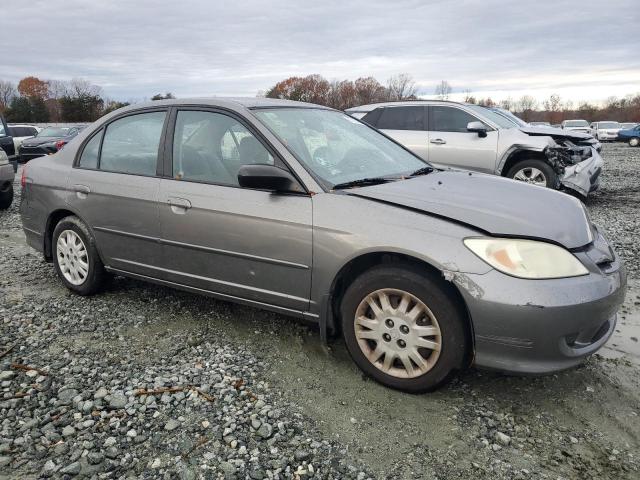 2HGES16645H528579 - 2005 HONDA CIVIC LX GRAY photo 4