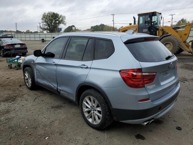 5UXWX9C50E0D37035 - 2014 BMW X3 XDRIVE28I BLUE photo 2