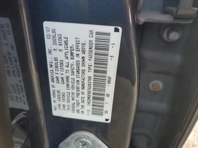 1HGCM66587A060766 - 2007 HONDA ACCORD EX GRAY photo 12