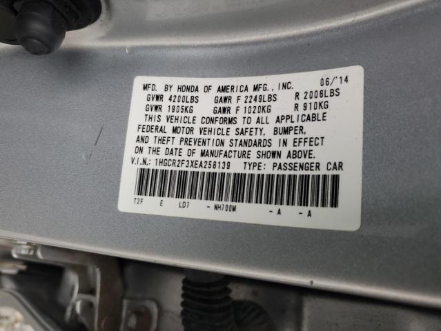 1HGCR2F3XEA258139 - 2014 HONDA ACCORD LX SILVER photo 13