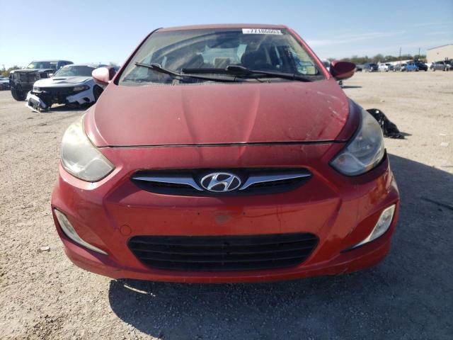 KMHCU4AE7DU312331 - 2013 HYUNDAI ACCENT GLS RED photo 5