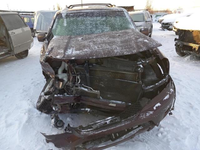 5FNYF4H54BB055743 - 2011 HONDA PILOT EXL BURGUNDY photo 5