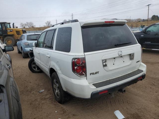 5FNYF18566B001980 - 2006 HONDA PILOT EX WHITE photo 2