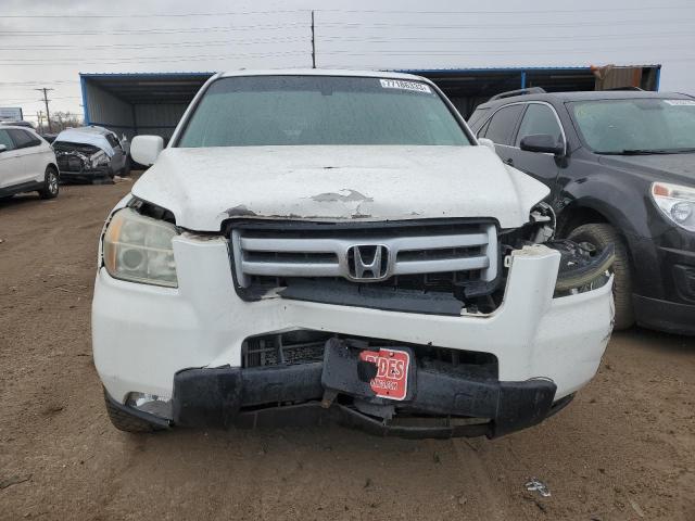 5FNYF18566B001980 - 2006 HONDA PILOT EX WHITE photo 5