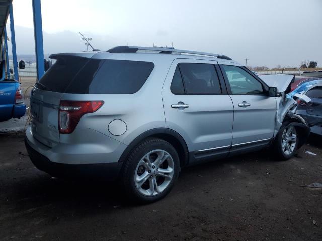 1FM5K8F88EGA70576 - 2014 FORD EXPLORER LIMITED SILVER photo 3