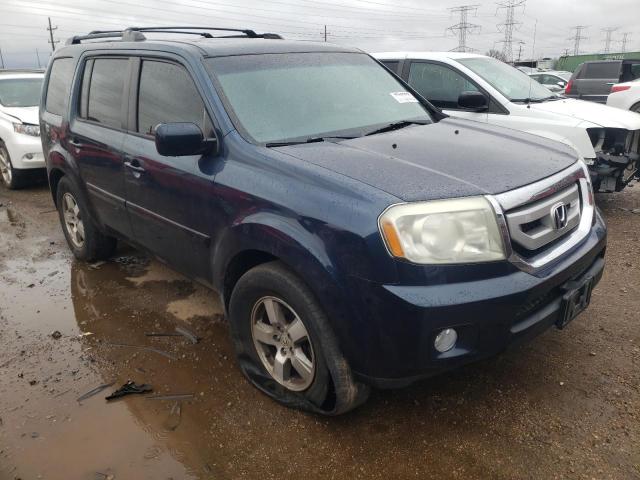 5FNYF4H53AB026121 - 2010 HONDA PILOT EXL BLUE photo 4