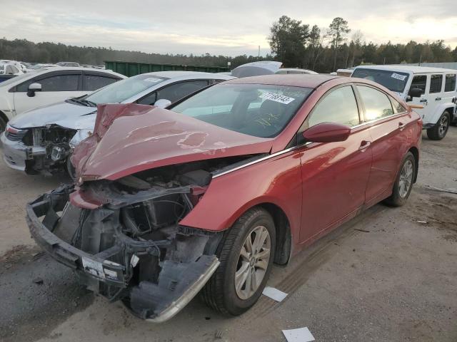 5NPEB4AC3DH723169 - 2013 HYUNDAI SONATA GLS RED photo 1