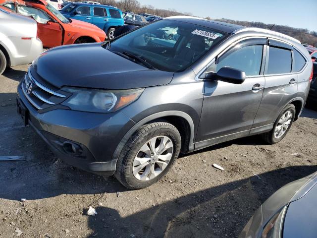 2HKRM3H70CH509950 - 2012 HONDA CR-V EXL GRAY photo 1