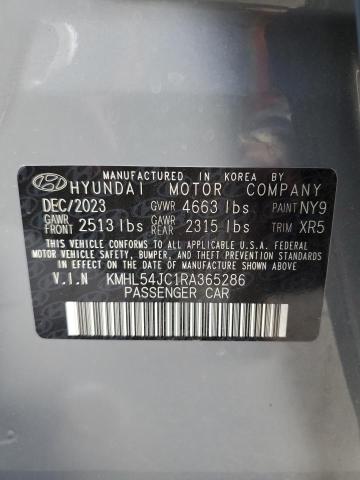 KMHL54JC1RA365286 - 2024 HYUNDAI SONATA N LINE GRAY photo 12