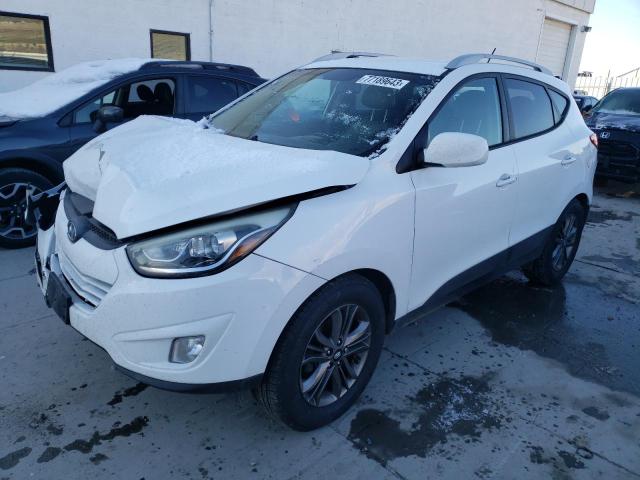 KM8JU3AG1EU906174 - 2014 HYUNDAI TUCSON GLS WHITE photo 1