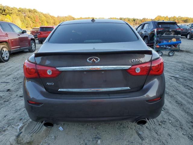 JN1BV7AR1EM681854 - 2014 INFINITI Q50 BASE BROWN photo 6