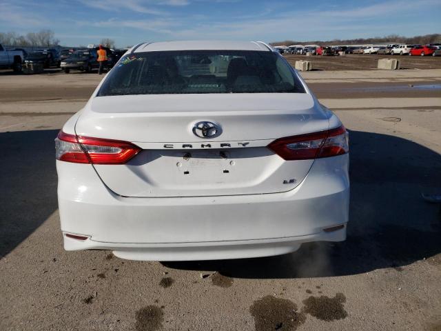 4T1B11HK9JU581666 - 2018 TOYOTA CAMRY L WHITE photo 6