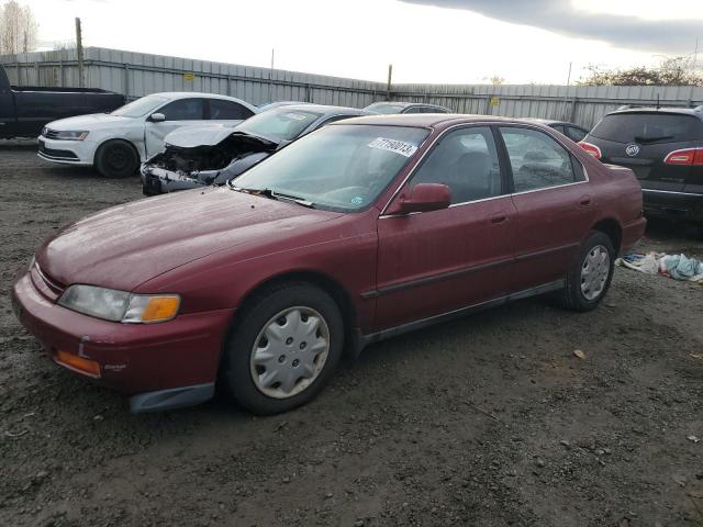 1HGCD5636VA036391 - 1997 HONDA ACCORD LX RED photo 1