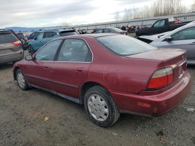 1HGCD5636VA036391 - 1997 HONDA ACCORD LX RED photo 2