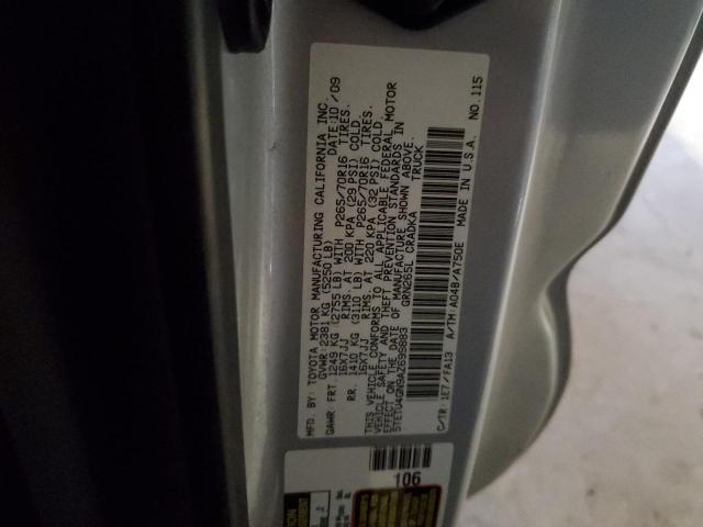 5TETU4GN9AZ699883 - 2010 TOYOTA TACOMA PRERUNNER ACCESS CAB SILVER photo 12