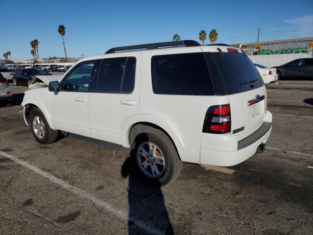 1FMEU7D85AUA84650 - 2010 FORD EXPLORER XLT WHITE photo 2