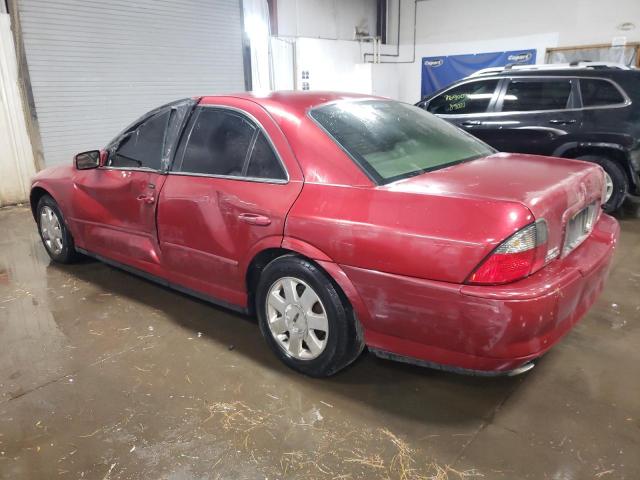 1LNHM86S65Y621536 - 2005 LINCOLN LS RED photo 2