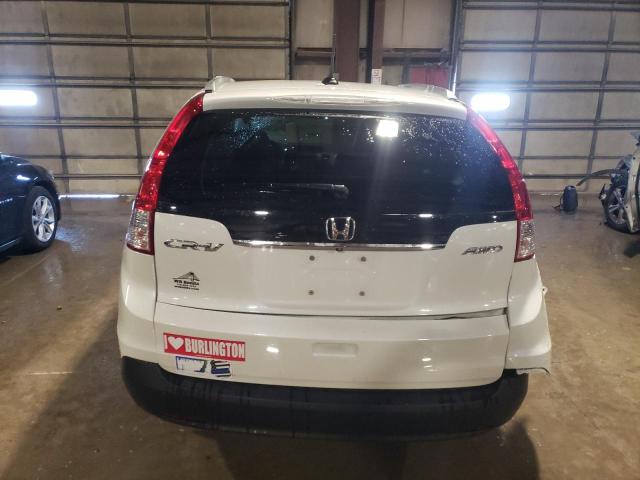 5J6RM4H70EL070361 - 2014 HONDA CR-V EXL WHITE photo 6