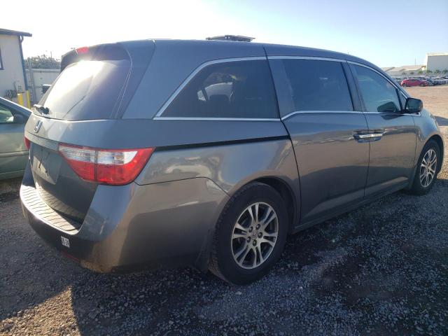 5FNRL5H46BB074031 - 2011 HONDA ODYSSEY EX GRAY photo 3