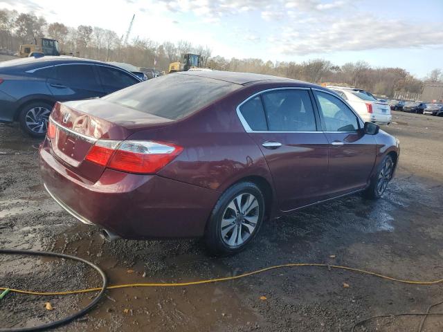 1HGCR2F37DA048483 - 2013 HONDA ACCORD LX BURGUNDY photo 3