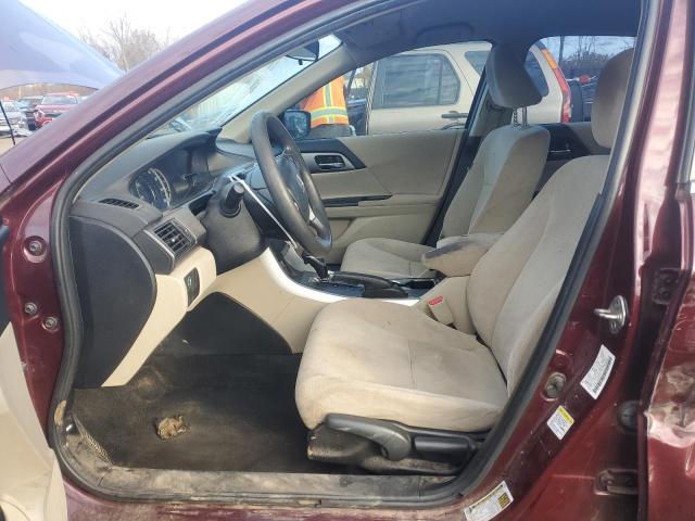 1HGCR2F37DA048483 - 2013 HONDA ACCORD LX BURGUNDY photo 7