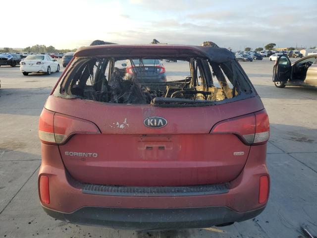 5XYKT4A68EG493938 - 2014 KIA SORENTO LX RED photo 6