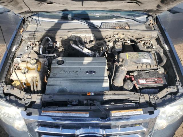 1FMCU49H58KB10703 - 2008 FORD ESCAPE HEV GRAY photo 11