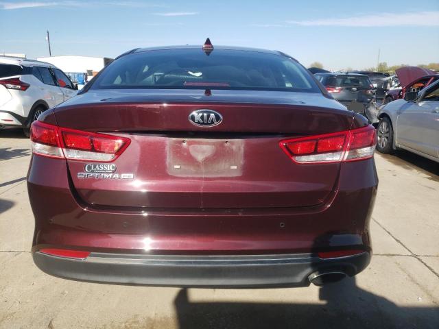 5XXGT4L38JG237094 - 2018 KIA OPTIMA LX BURGUNDY photo 6