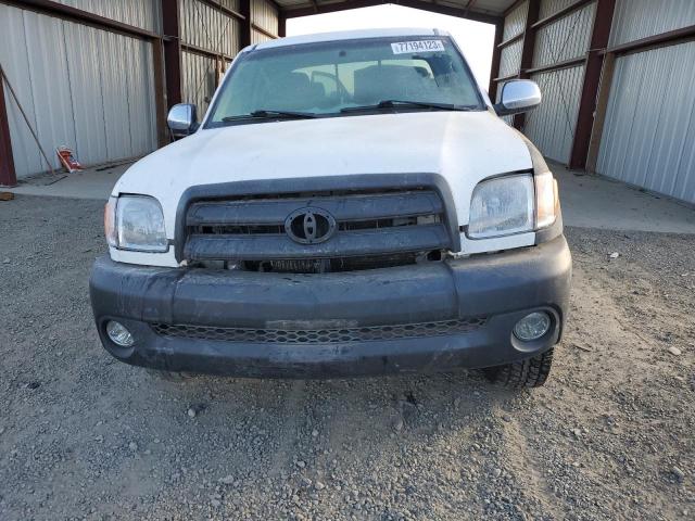 5TBBT44123S366756 - 2003 TOYOTA TUNDRA ACCESS CAB SR5 WHITE photo 5