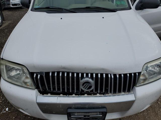 4M2YU57195DJ07125 - 2005 MERCURY MARINER WHITE photo 11