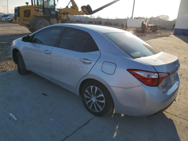 5YFBURHEXFP298508 - 2015 TOYOTA COROLLA L SILVER photo 2