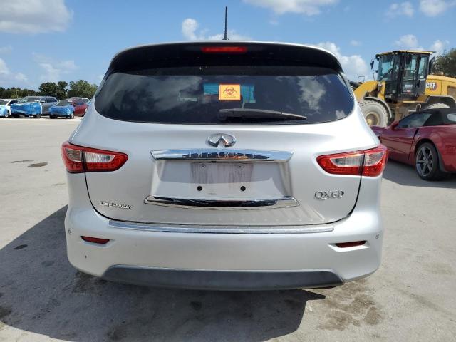 5N1AL0MM2EC517164 - 2014 INFINITI QX60 SILVER photo 6