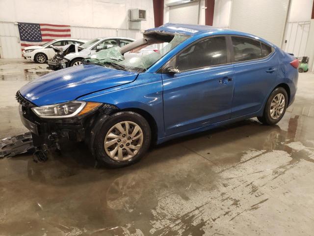 KMHD74LF0HU423536 - 2017 HYUNDAI ELANTRA SE BLUE photo 1