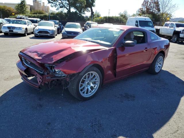 1ZVBP8AM7E5208663 - 2014 FORD MUSTANG RED photo 1