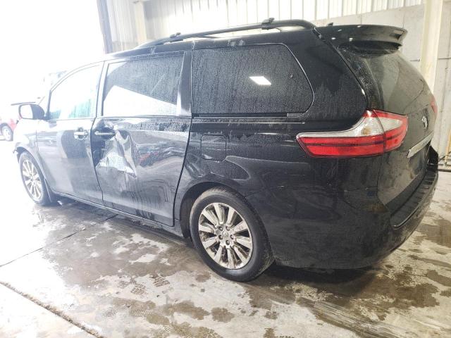 5TDYK3DC9FS566246 - 2015 TOYOTA SIENNA XLE BLACK photo 2