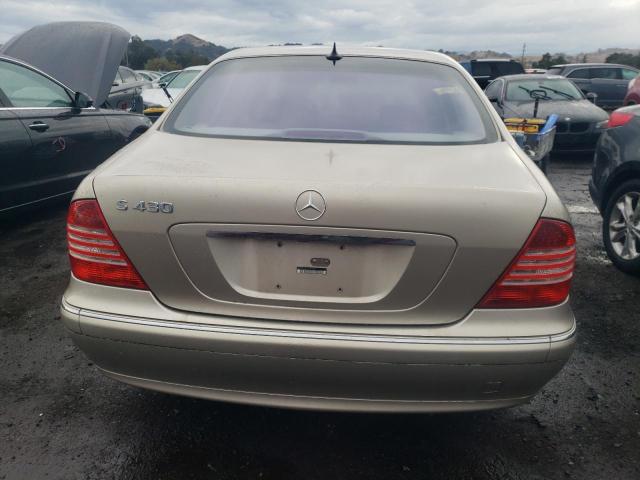 WDBNG70J13A339351 - 2003 MERCEDES-BENZ S 430 TAN photo 6