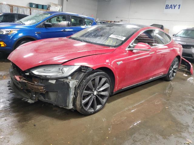 5YJSA1CP4DFP26035 - 2013 TESLA MODEL S RED photo 1