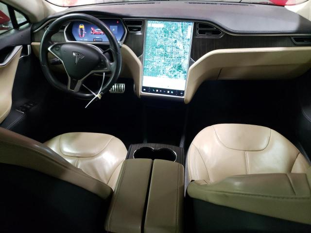 5YJSA1CP4DFP26035 - 2013 TESLA MODEL S RED photo 8