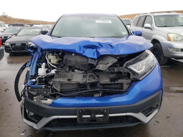 7FARW2H58ME018209 - 2021 HONDA CR-V EX BLUE photo 5