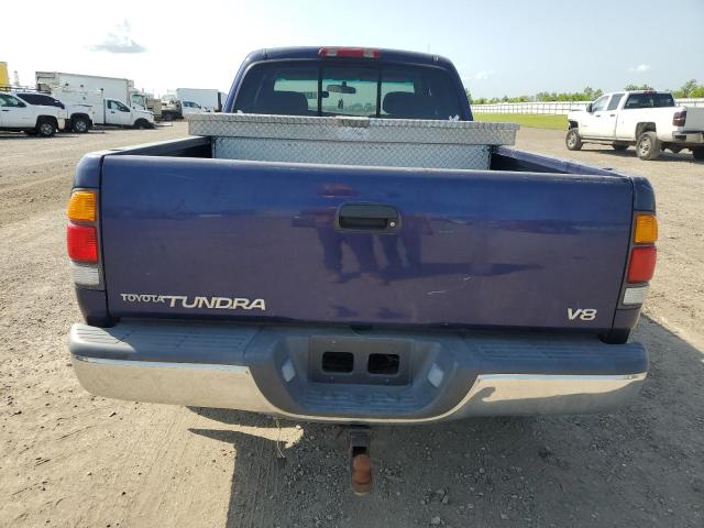 5TBRT341XYS125866 - 2000 TOYOTA TUNDRA ACCESS CAB Bleu photo 6