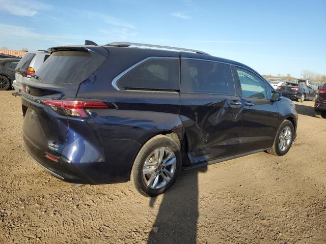 5TDZSKFC2RS114784 - 2024 TOYOTA SIENNA LIMITED BLUE photo 3