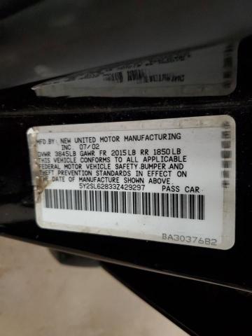 5Y2SL62833Z429297 - 2003 PONTIAC VIBE BLACK photo 12