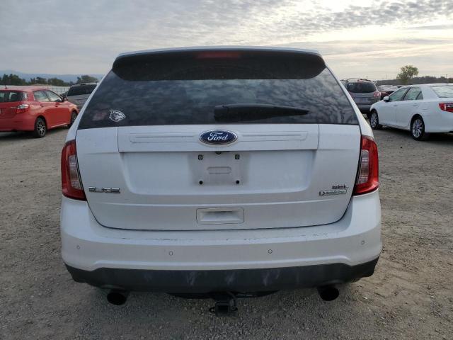 2FMDK3J93EBB41432 - 2014 FORD EDGE SEL WHITE photo 6