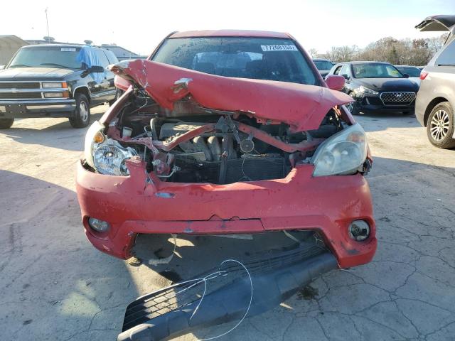 2T1KR32E47C650541 - 2007 TOYOTA COROLLA MA XR RED photo 5